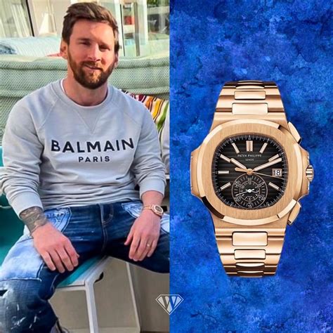 messi patek philippe purple|lionel messi blue watch.